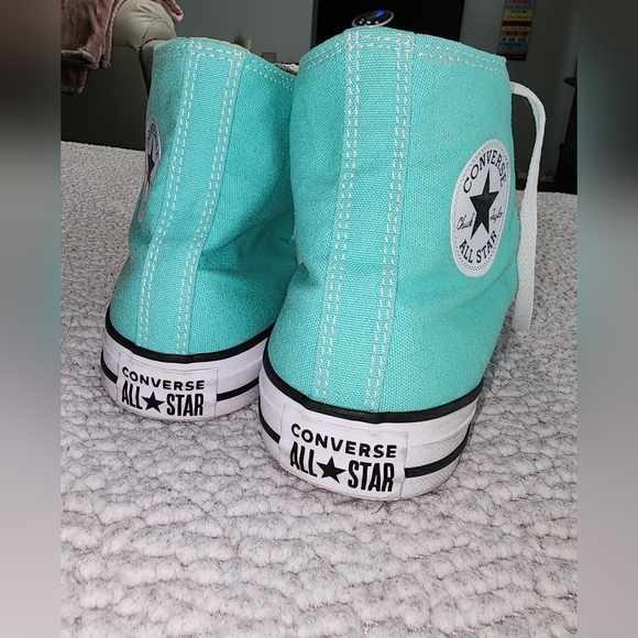 Converse Chuck Taylor's Teal Colored Shoes - Picture 7 of 15